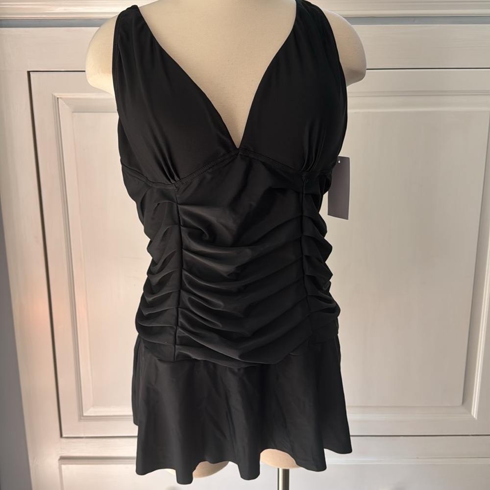 Elegant Black One-Piece Swimsuit